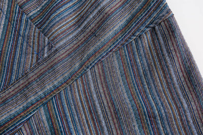 Camisa Casual Retro de Rayas Verticales Estilo Japonés para Hombre - Image 9