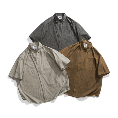 Camisa Casual Japonesa Efecto Desgastado - Estilo Trendy - Image 17