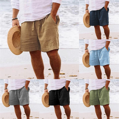 Shorts de Playa Casuales con Cordón y Bolsillos para Hombre - Image 21