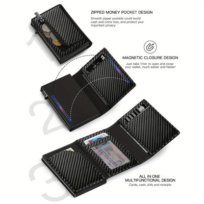 Cartera Metálica para Tarjetas - Billetera Minimalista Hombre - Image 13