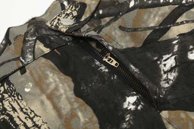 Shorts de Mezclilla Camuflado Estilo Americano con Múltiples Bolsillos - Image 28