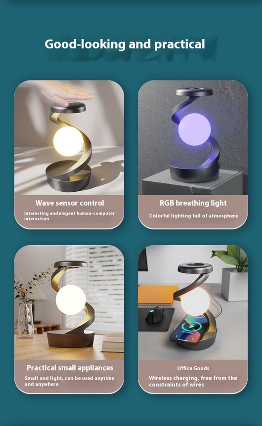 Lámpara Escritorio Giratoria con Carga Inalámbrica y Control por Sensor - Image 20