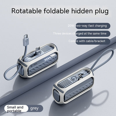 Powerbank Plegable 5000mAh con Carga Rápida 20W y Soporte Integrado - Image 22