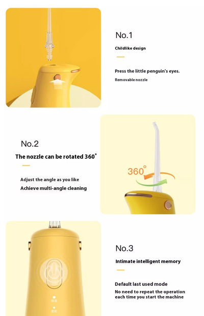 Irrigador Bucal Eléctrico Portátil para Niños - Limpiador de Dientes Multifuncional - Image 23