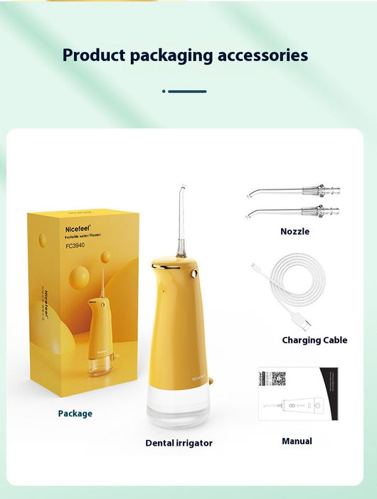 Irrigador Bucal Eléctrico Portátil para Niños - Limpiador de Dientes Multifuncional - Image 25
