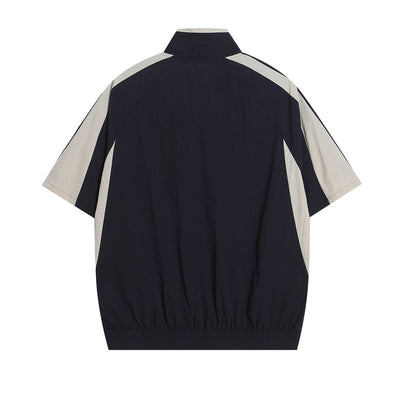 Camisa Manga Corta Hombre con Costuras Contrastantes - Image 20