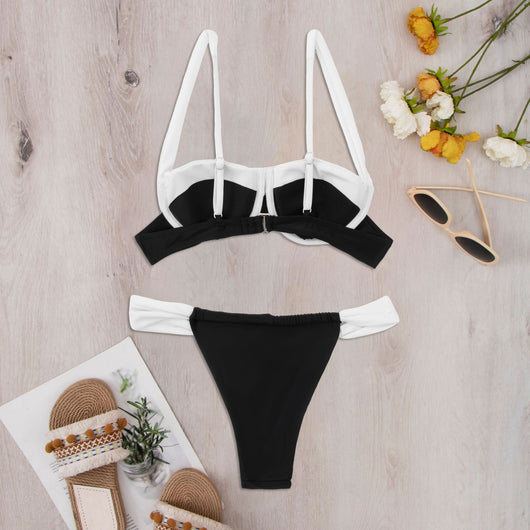 Traje de Baño Versátil con Diseño Dividido para Mujer - Image 12