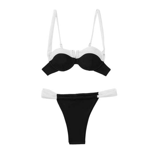Traje de Baño Versátil con Diseño Dividido para Mujer - Image 14
