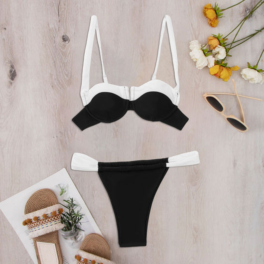 Traje de Baño Versátil con Diseño Dividido para Mujer - Image 15