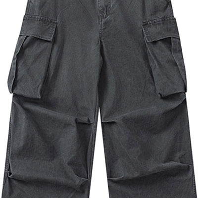 Pantalones Holgados Rectos de Cintura Alta con Pliegues y Detalles Gastados - Image 19