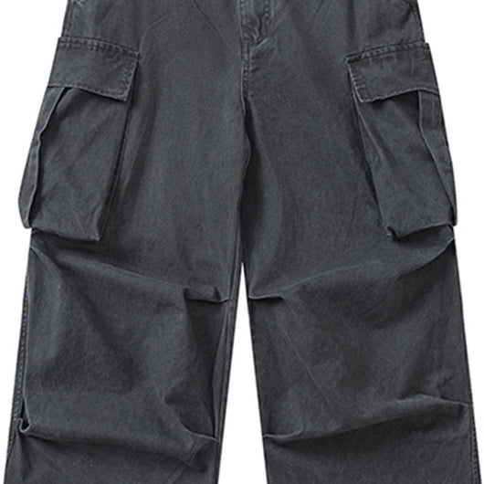 Pantalones Holgados Rectos de Cintura Alta con Pliegues y Detalles Gastados - Image 19
