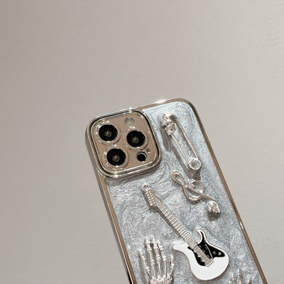 Funda Protectora para Celular Gris Cemento con Acabado Electrochapado - Image 17