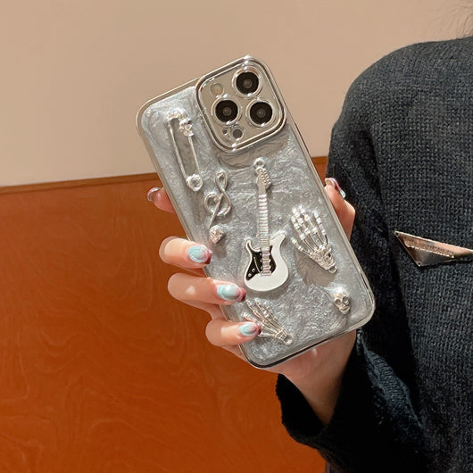 Funda Protectora para Celular Gris Cemento con Acabado Electrochapado - Image 20