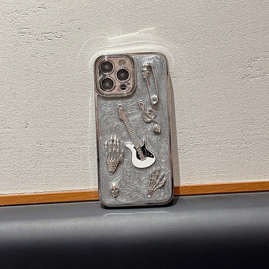 Funda Protectora para Celular Gris Cemento con Acabado Electrochapado - Image 21