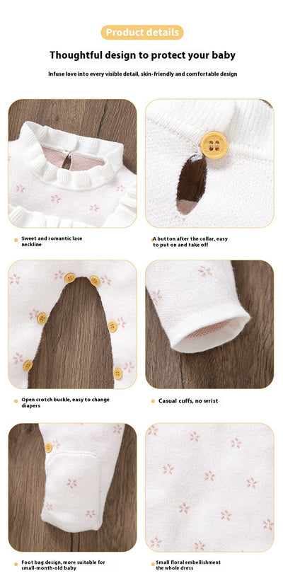 Enterizo de Punto para Bebé con Cuello Volante - Image 15