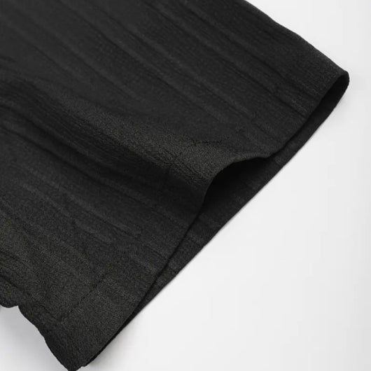 Camisa Ejecutiva a Rayas con Solapa y Pecho Estructurado para Hombre - Image 12