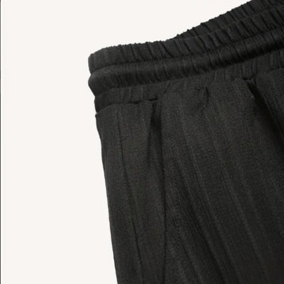Camisa Ejecutiva a Rayas con Solapa y Pecho Estructurado para Hombre - Image 15