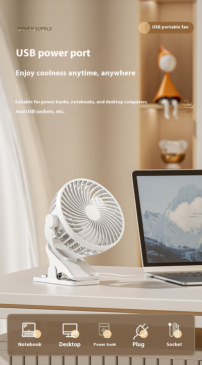 Ventilador Portátil USB Silencioso con Carga - Ideal para Estudiantes y Oficina - Image 15