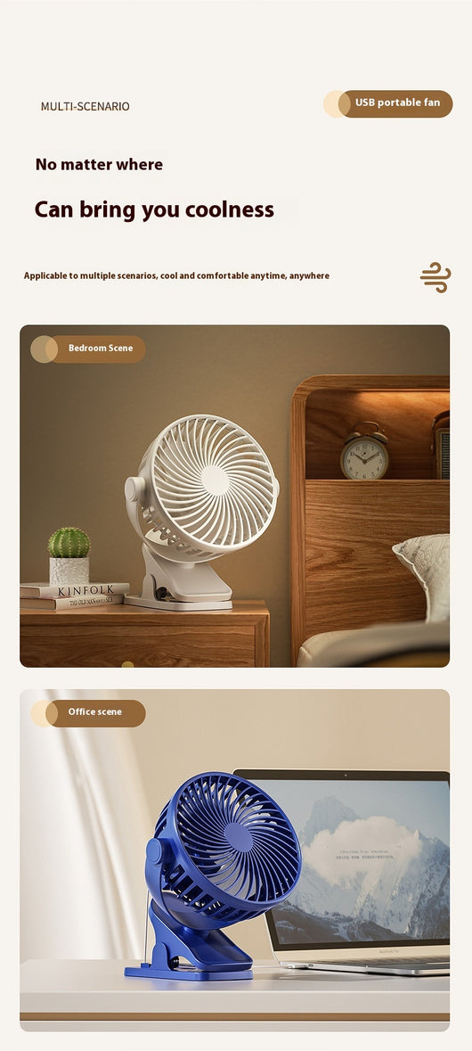 Ventilador Portátil USB Silencioso con Carga - Ideal para Estudiantes y Oficina - Image 24
