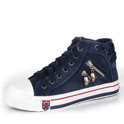 Zapatillas Deportivas Altas para Mujer Talla Grande - Transpirables con Cordones - Image 7