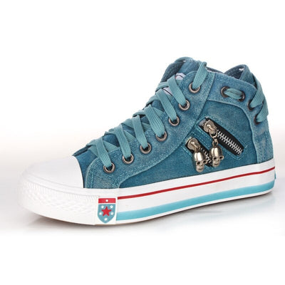 Zapatillas Deportivas Altas para Mujer Talla Grande - Transpirables con Cordones - Image 11