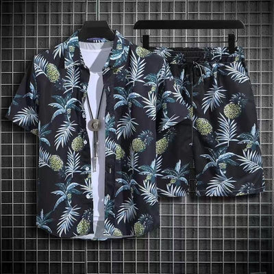 Conjunto Hawaiano para Hombre: Pantalones Sueltos + Camisa Estampada Secado Rápido - Image 10