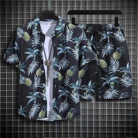 Conjunto Hawaiano para Hombre: Pantalones Sueltos + Camisa Estampada Secado Rápido - Image 10