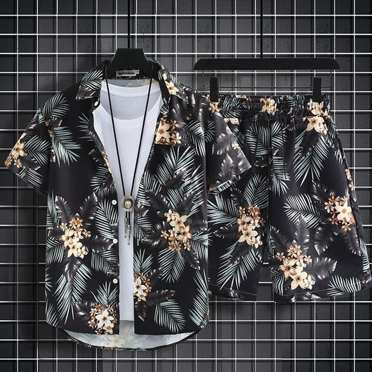 Conjunto Hawaiano para Hombre: Pantalones Sueltos + Camisa Estampada Secado Rápido - Image 12