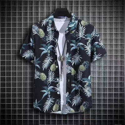 Conjunto Hawaiano para Hombre: Pantalones Sueltos + Camisa Estampada Secado Rápido - Image 15