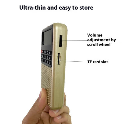 Radio Portátil FM con Bluetooth, Subwoofer y Reproductor de Historias - Image 25