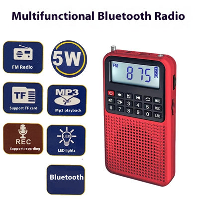 Radio Portátil FM con Bluetooth, Subwoofer y Reproductor de Historias - Image 29