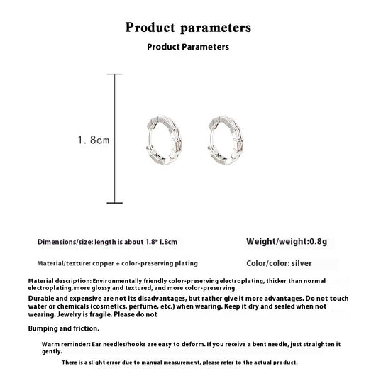 Aros de Plata Esterlina con Circonita Cúbica - Diseño Minimalista - Image 14
