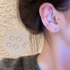 Aros de Plata Esterlina con Circonita Cúbica - Diseño Minimalista - Image 15