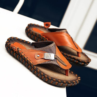 Sandalias de Cuero para Hombre - Cómodas Chanclas de Playa y Casual - Image 12