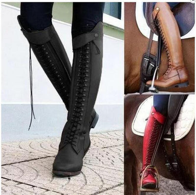 Bota de Mujer con Tacón Grueso y Remaches - Image 7