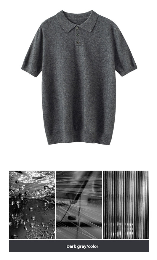 Suéter Tipo Polo de Cachemira para Hombre Ejecutivo - Image 32