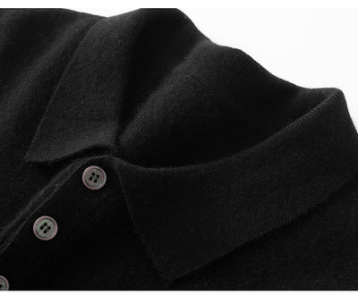 Suéter Tipo Polo de Cachemira para Hombre Ejecutivo - Image 34