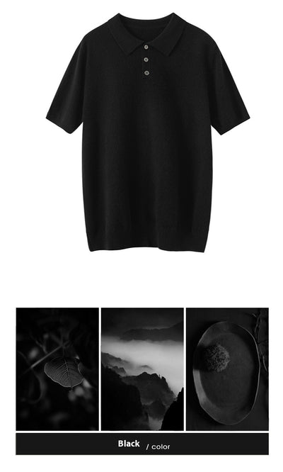 Suéter Tipo Polo de Cachemira para Hombre Ejecutivo - Image 40