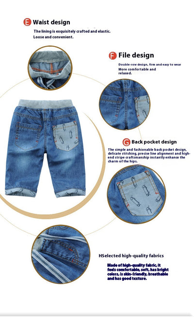 Pantalones Capri Denim Casuales para Niños - Versátiles y Cómodos - Image 14