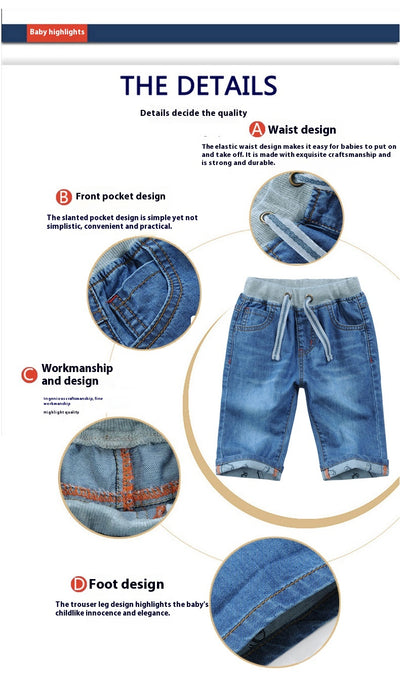 Pantalones Capri Denim Casuales para Niños - Versátiles y Cómodos - Image 18