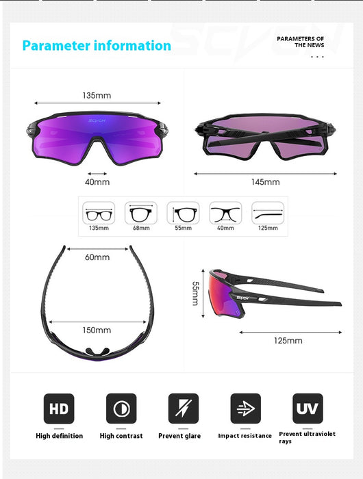 Gafas Deportivas Protectoras para Ciclismo y Running - Marco Completo Antipolvo y Viento - Image 32