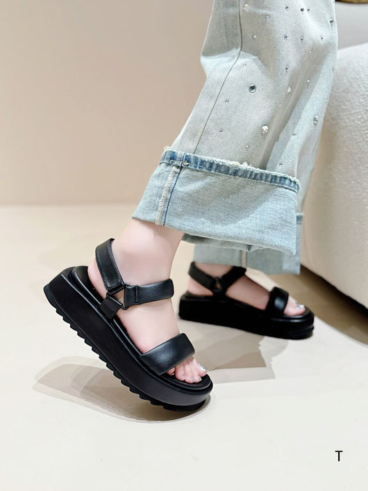 Sandalias de Plataforma Ligera con Correa - Piel de Borrego Suave y Comodidad Total - Image 12
