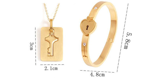 Pulsera Candado del Amor para Parejas en Aleación - Image 9