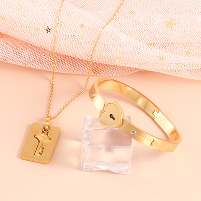 Pulsera Candado del Amor para Parejas en Aleación - Image 14