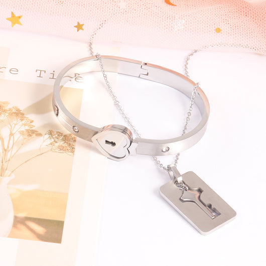 Pulsera Candado del Amor para Parejas en Aleación - Image 16