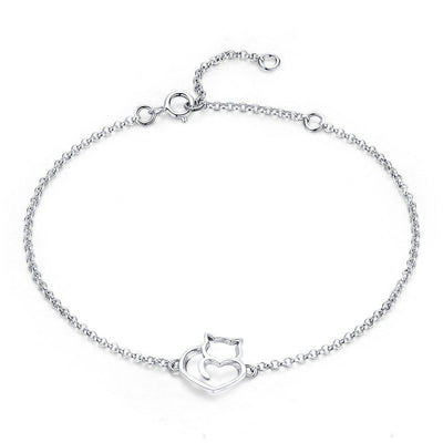 Pulsera de Plata con Gato Adorable - Image 8