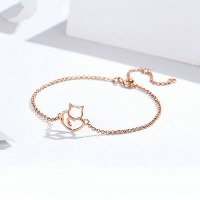 Pulsera de Plata con Gato Adorable - Image 11