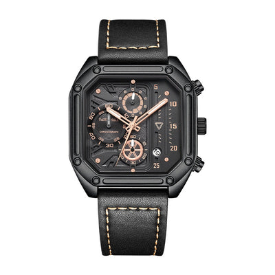 Reloj de Cuarzo Multifuncional con Esfera Cuadrada para Hombre - Image 15