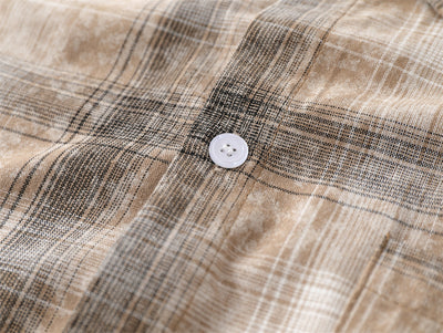 Camisa de Manga Larga a Cuadros Degradados para Hombre - Image 28