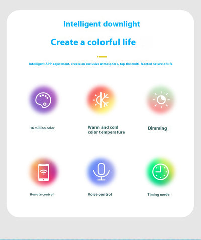 Lámpara de Techo LED Inteligente WiFi con Control Remoto y Cambio de Colores RGBW - Image 11